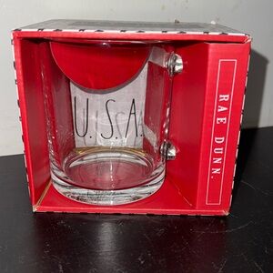 RAE DUNN GLASS COFFEE MUG